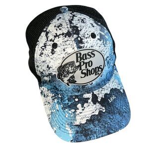 Like New Bass Pro Shops Blue and Black Hat